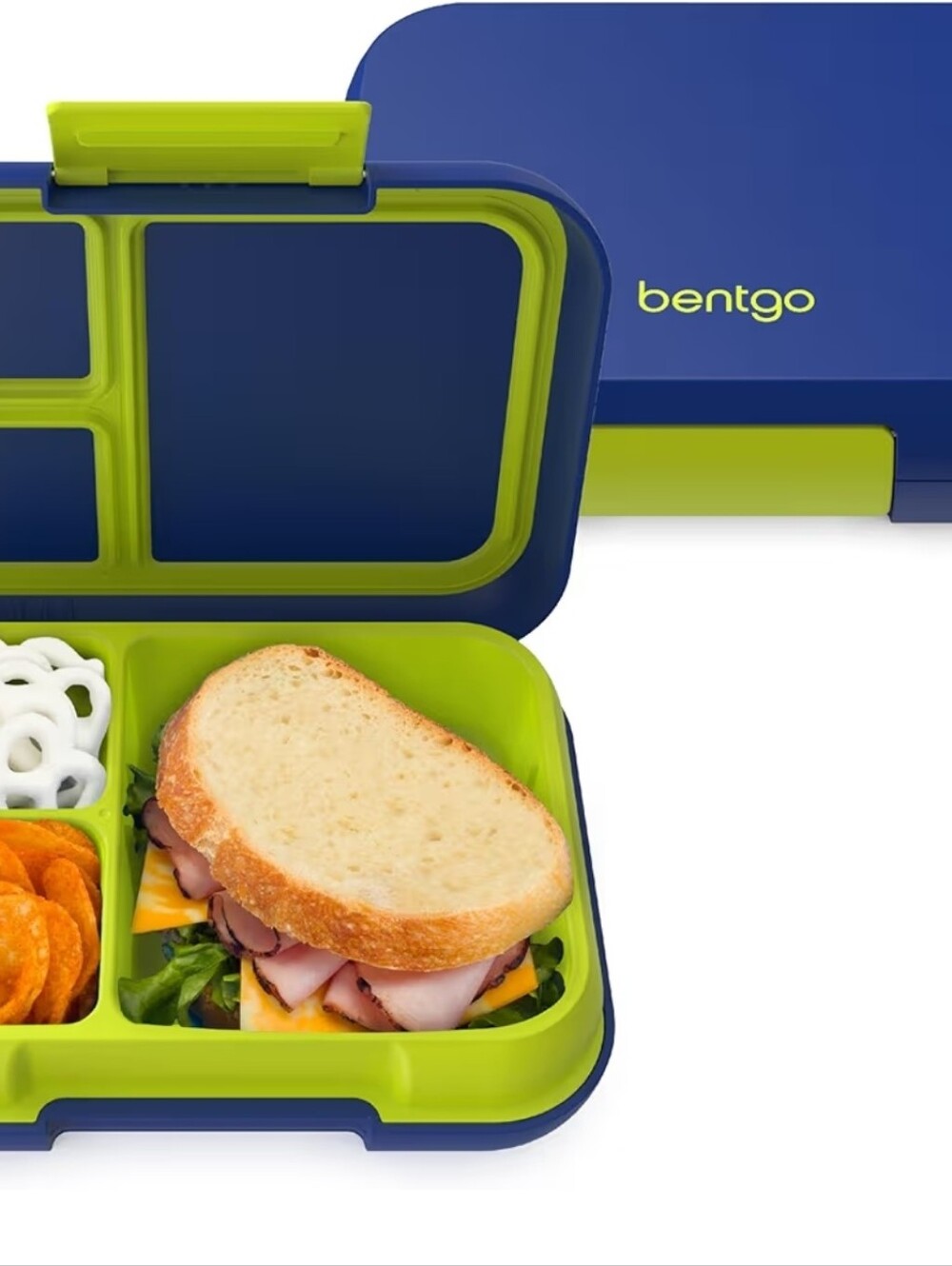 Bentgo Kids Divider Lunch Box in Blue and Lime